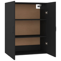 Mobile Pensile Nero 69,5x34x90 cm in Legno Multistrato cod mxl 52264