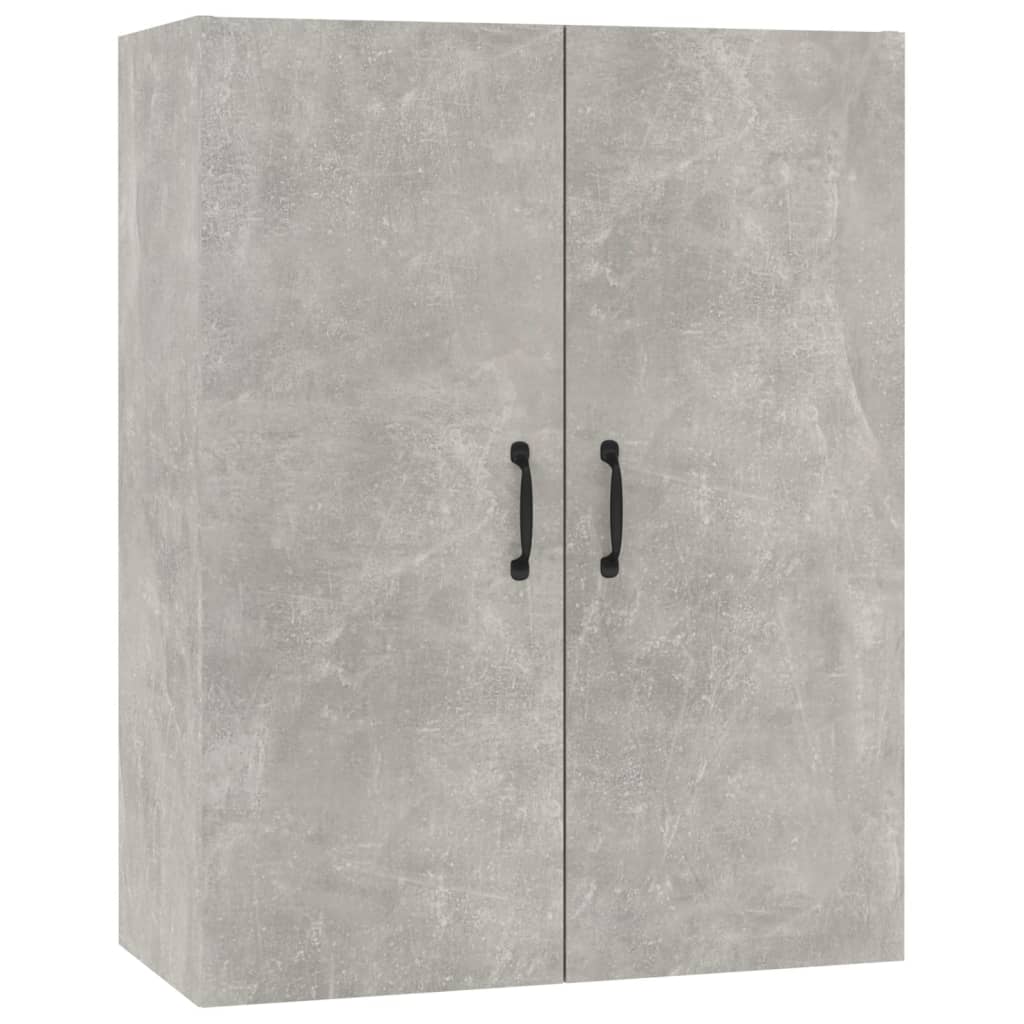 Mobile Pensile Grigio Cemento 69,5x34x90cm in Legno Multistrato 812271