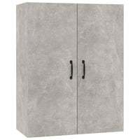 Mobile Pensile Grigio Cemento 69,5x34x90cm in Legno Multistrato 812271