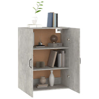 Mobile Pensile Grigio Cemento 69,5x34x90cm in Legno Multistrato 812271