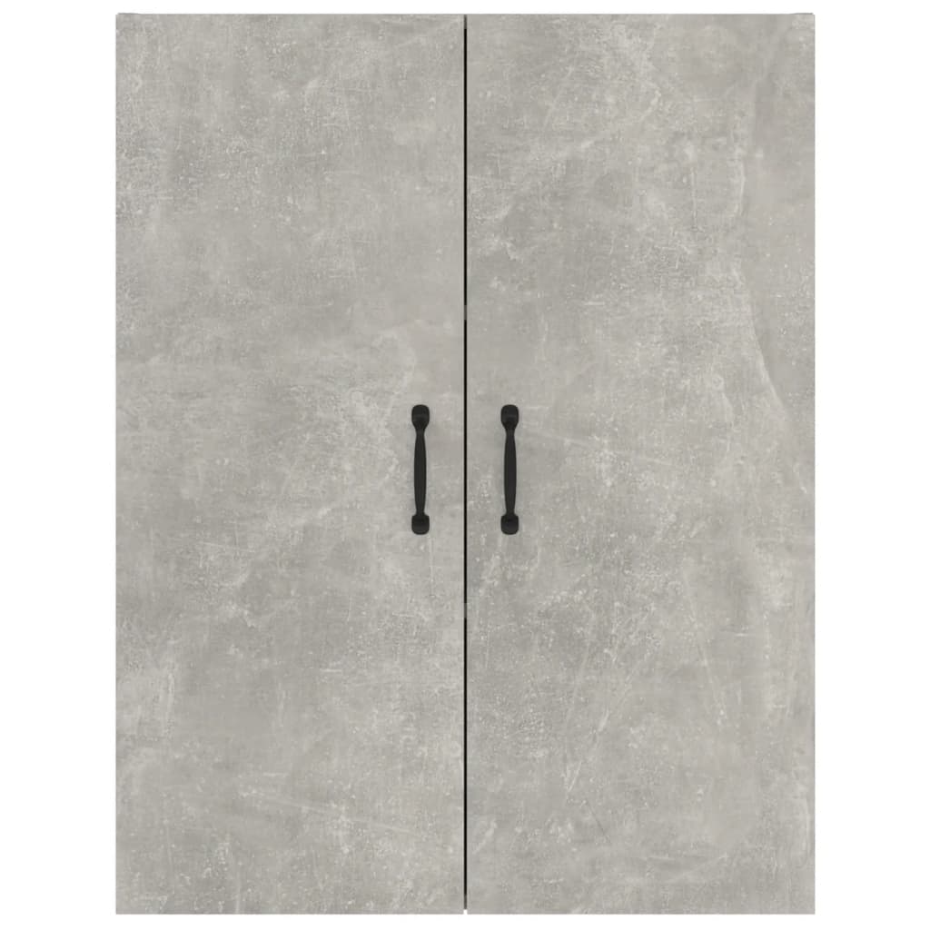 Mobile Pensile Grigio Cemento 69,5x34x90cm in Legno Multistrato 812271