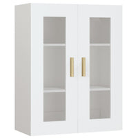 Armadietto Pensile a Parete Bianco 69,5x34x90 cm cod mxl 7505