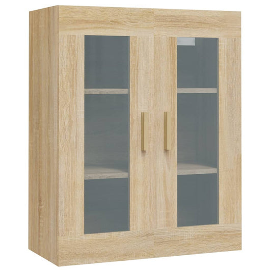 Armadietto Pensile a Parete Rovere Sonoma 69,5x34x90 cm cod mxl 22637