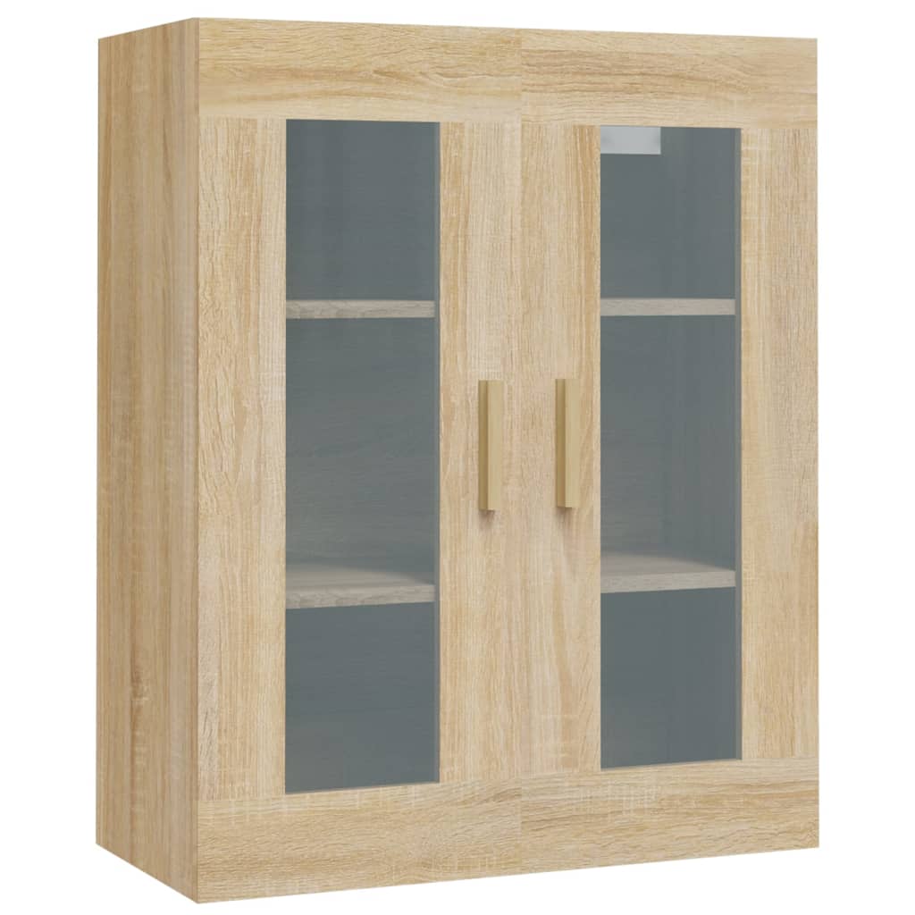 Armadietto Pensile a Parete Rovere Sonoma 69,5x34x90 cm 812279