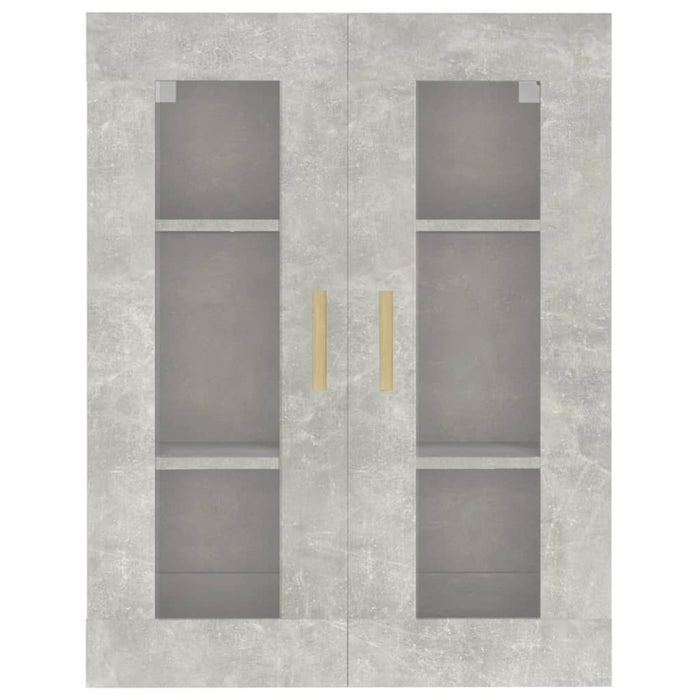 Armadietto Pensile a Parete Grigio Cemento 69,5x34x90 cm 812280