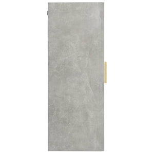 Armadietto Pensile a Parete Grigio Cemento 69,5x34x90 cm 812280