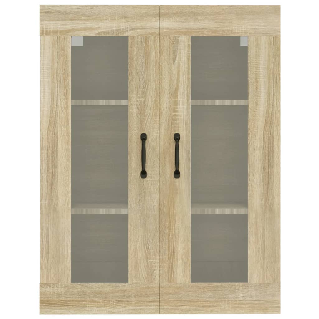 Armadietto Pensile a Parete Rovere Sonoma 69,5x34x90 cm cod mxl 11547