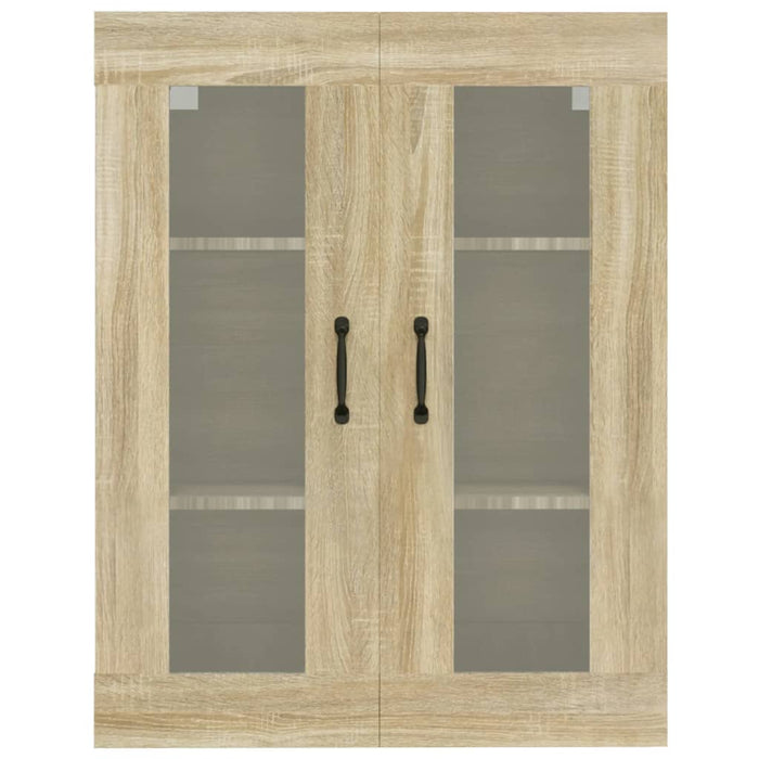 Armadietto Pensile a Parete Rovere Sonoma 69,5x34x90 cm cod mxl 11547