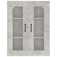 Armadietto Pensile a Parete Grigio Cemento 69,5x34x90 cm cod mxl 65656