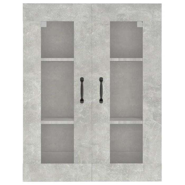 Armadietto Pensile a Parete Grigio Cemento 69,5x34x90 cm cod mxl 65656