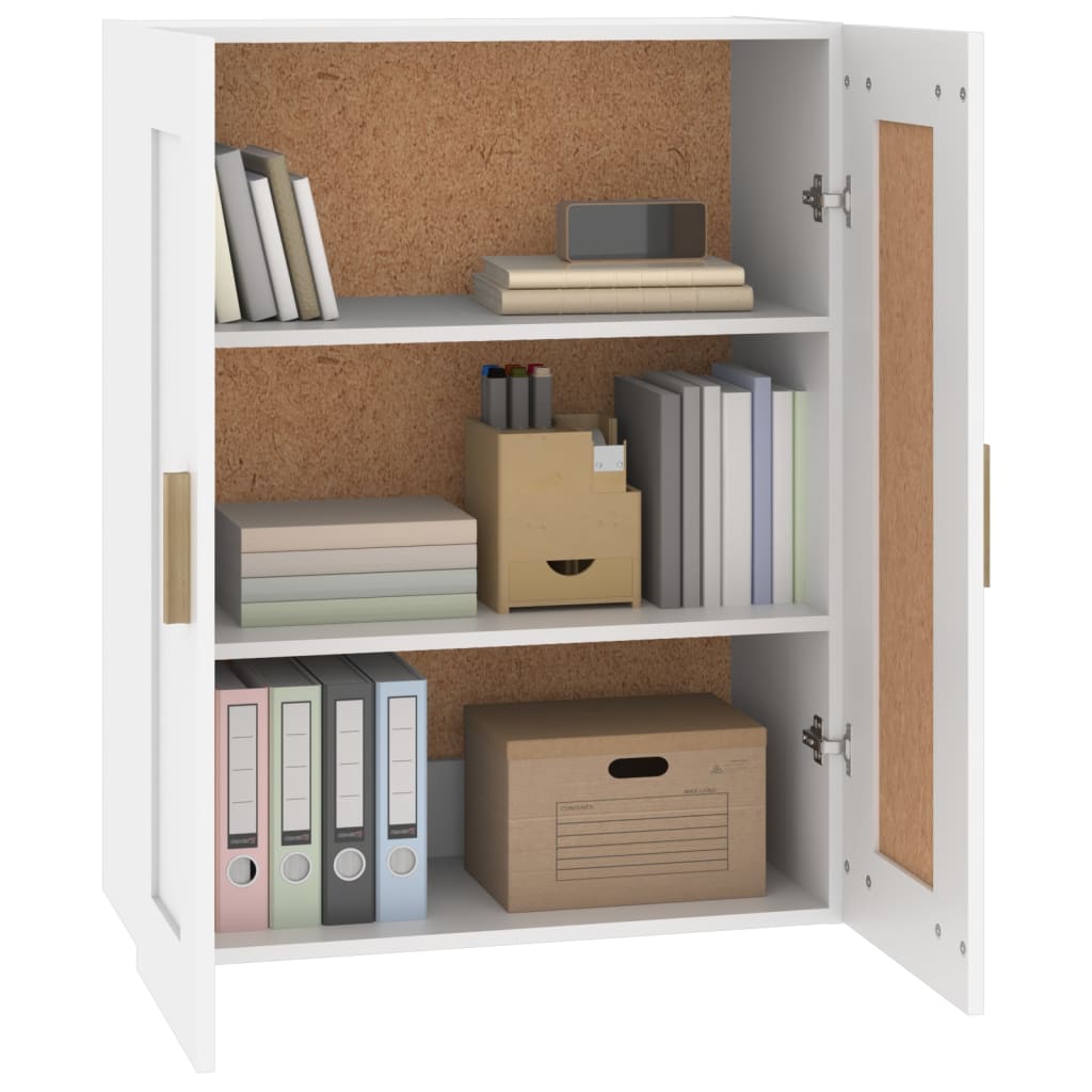 Mobile a Parete Bianco 69,5x32,5x90 cm in Legno Multistrato cod mxl 41906