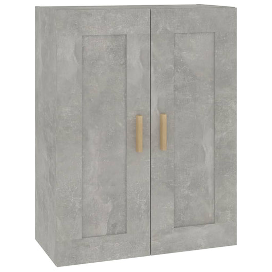 Mobile a Parete Grigio Cemento 69,5x32,5x90cm Legno Multistrato cod mxl 32775