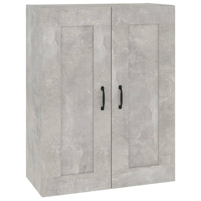 Armadietto Pensile a Parete Grigio Cemento 69,5x32,5x90 cm 812307