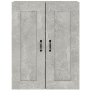 Armadietto Pensile a Parete Grigio Cemento 69,5x32,5x90 cm 812307