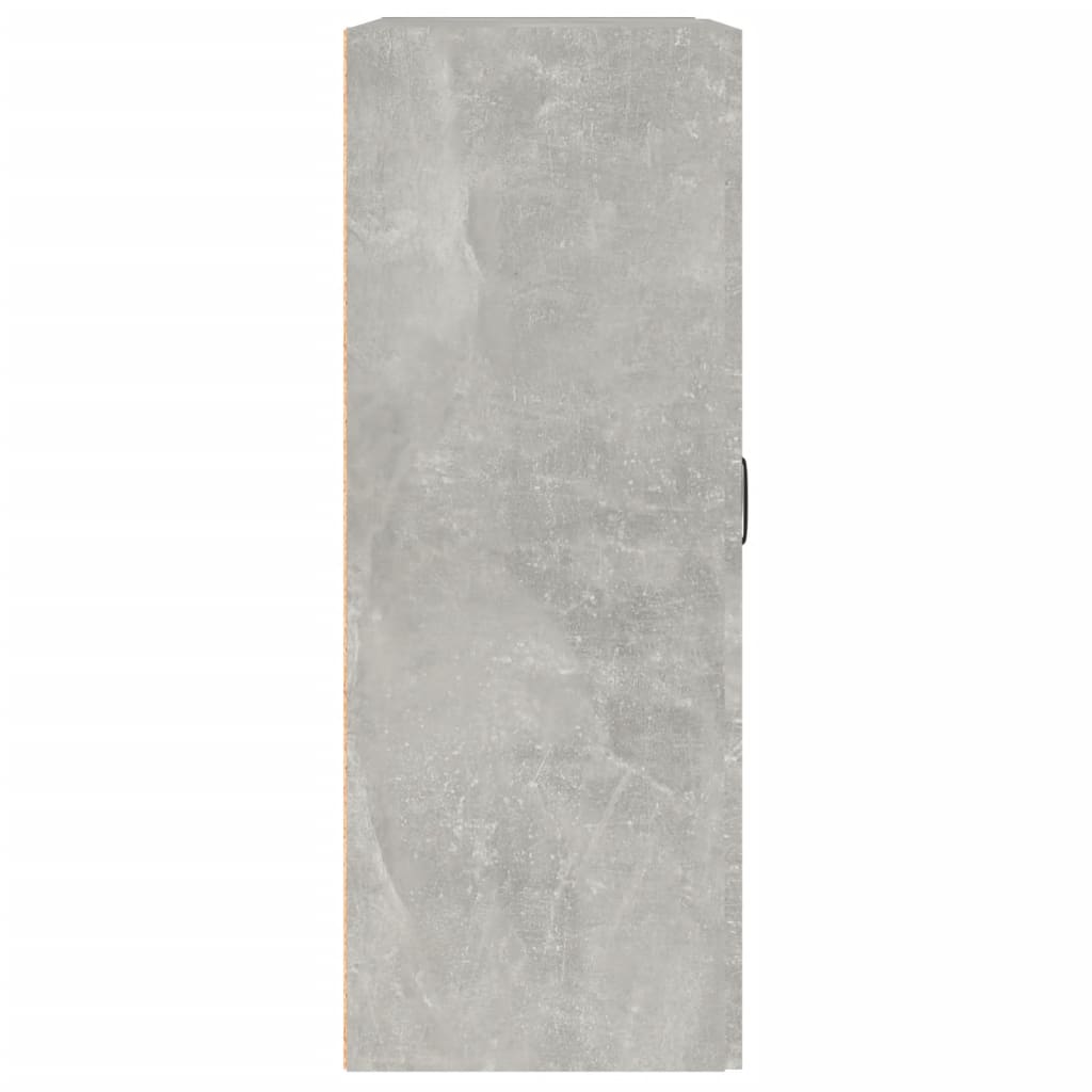 Armadietto Pensile a Parete Grigio Cemento 69,5x32,5x90 cm 812307