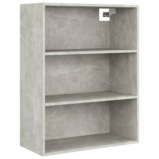 Armadietto Pensile a Parete Grigio Cemento 69,5x32,5x90 cm cod mxl 16887