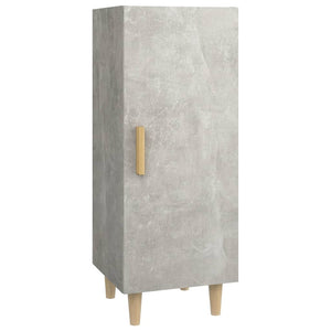 Credenza Grigio Cemento 34,5x34x90 cm in Legno Multistrato 812325