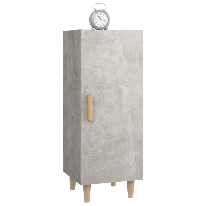 Credenza Grigio Cemento 34,5x34x90 cm in Legno Multistrato 812325