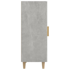 Credenza Grigio Cemento 34,5x34x90 cm in Legno Multistrato 812325