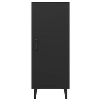 Credenza Nera 34,5x34x90 cm in Legno Multistrato