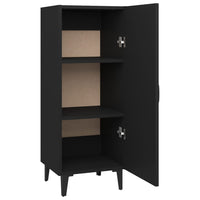 Credenza Nera 34,5x34x90 cm in Legno Multistrato