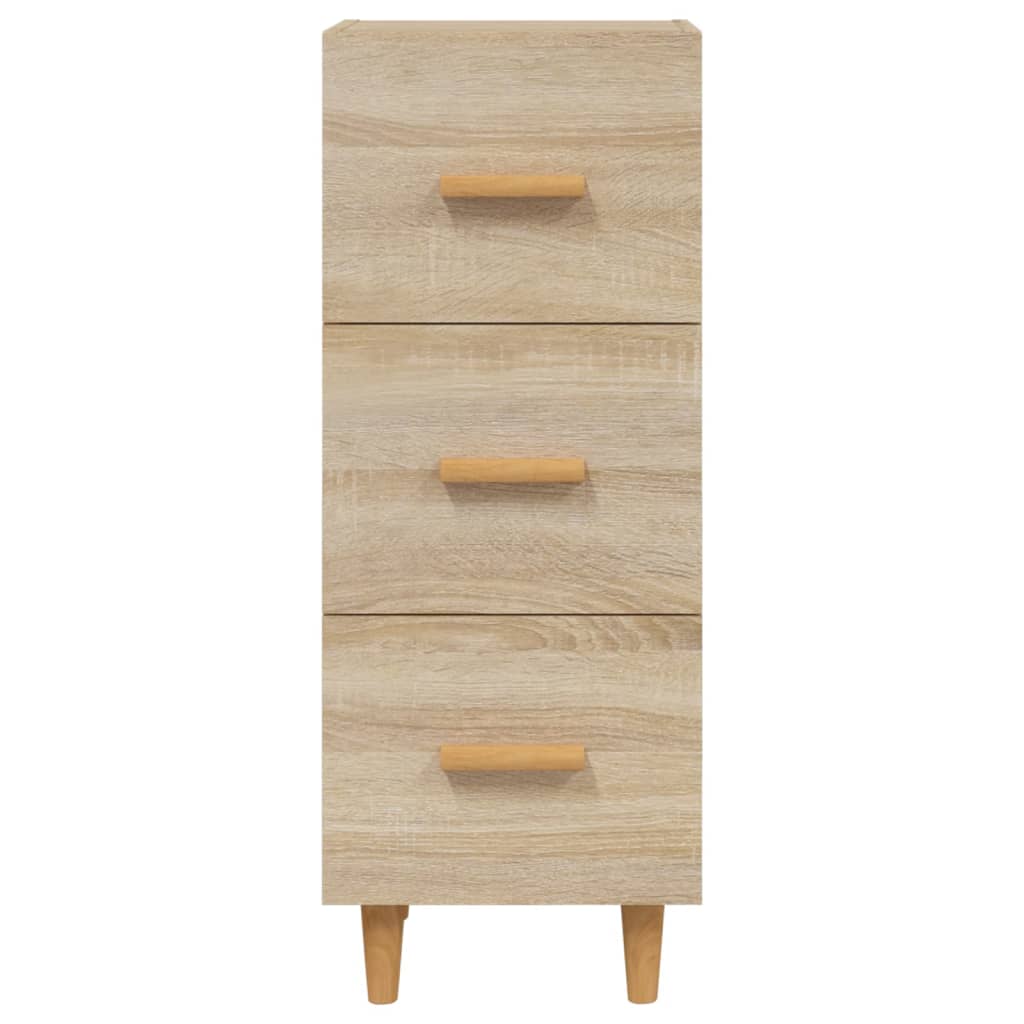 Credenza Rovere Sonoma 34,5x34x90 cm in Legno Multistrato cod mxl 27189