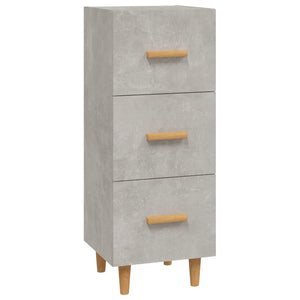 Credenza Grigio Cemento 34,5x34x90 cm in Legno Multistrato cod mxl 26770