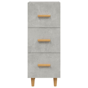 Credenza Grigio Cemento 34,5x34x90 cm in Legno Multistrato cod mxl 26770