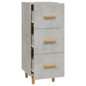 Credenza Grigio Cemento 34,5x34x90 cm in Legno Multistrato cod mxl 26770