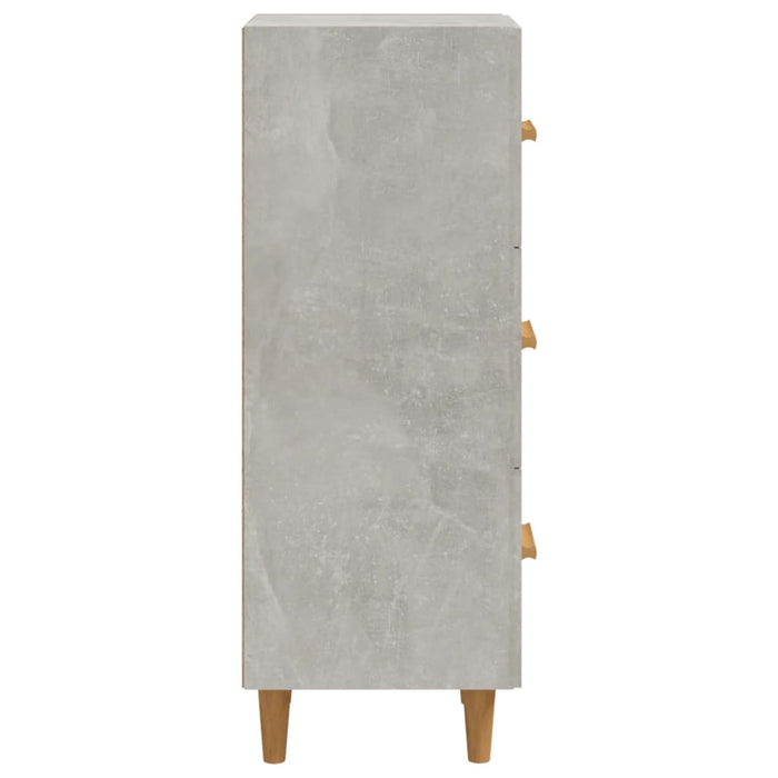 Credenza Grigio Cemento 34,5x34x90 cm in Legno Multistrato cod mxl 26770