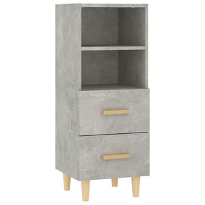 Credenza Grigio Cemento 34,5x34x90 cm in Legno Multistrato cod mxl 6665