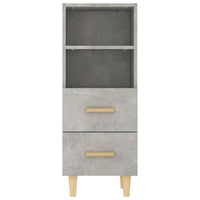 Credenza Grigio Cemento 34,5x34x90 cm in Legno Multistrato cod mxl 6665