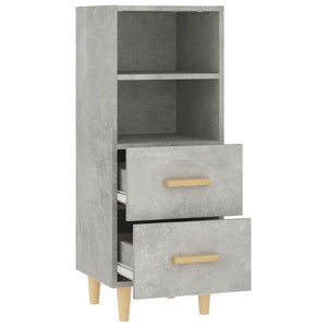 Credenza Grigio Cemento 34,5x34x90 cm in Legno Multistrato cod mxl 6665