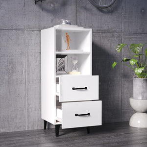 Credenza 34,5x34x90 cm in Legno Multistrato Bianco Lucido 812372