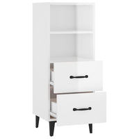 Credenza 34,5x34x90 cm in Legno Multistrato Bianco Lucido cod mxl 65666