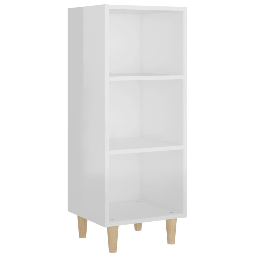 Credenza 34,5x34x90 cm in Legno Multistrato Bianco Lucido cod mxl 6468