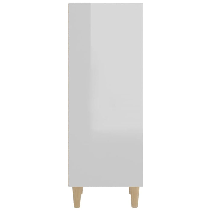 Credenza 34,5x34x90 cm in Legno Multistrato Bianco Lucido cod mxl 6468