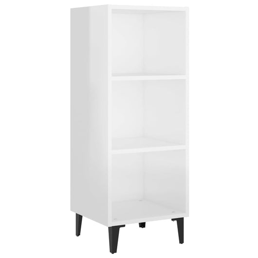 Credenza 34,5x34x90 cm in Legno Multistrato Bianco Lucido cod 12196