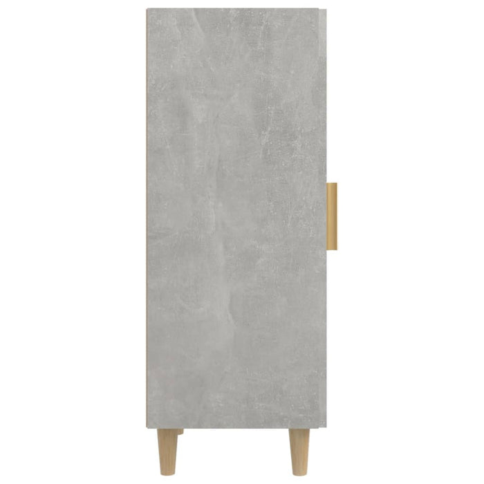 Credenza Grigio Cemento 34,5x34x90 cm in Legno Multistrato 812397