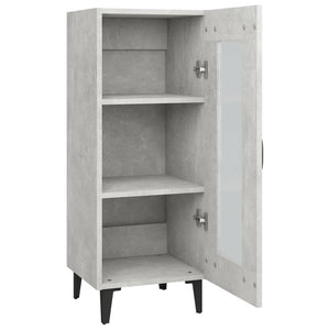 Credenza Grigio Cemento 34,5x34x90 cm in Legno Multistrato cod mxl 13501