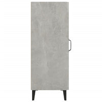 Credenza Grigio Cemento 34,5x34x90 cm in Legno Multistrato cod mxl 13501