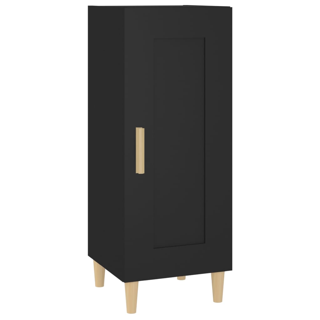 Credenza Nero 34,5x34x90 cm in Legno Multistrato cod mxl 8854