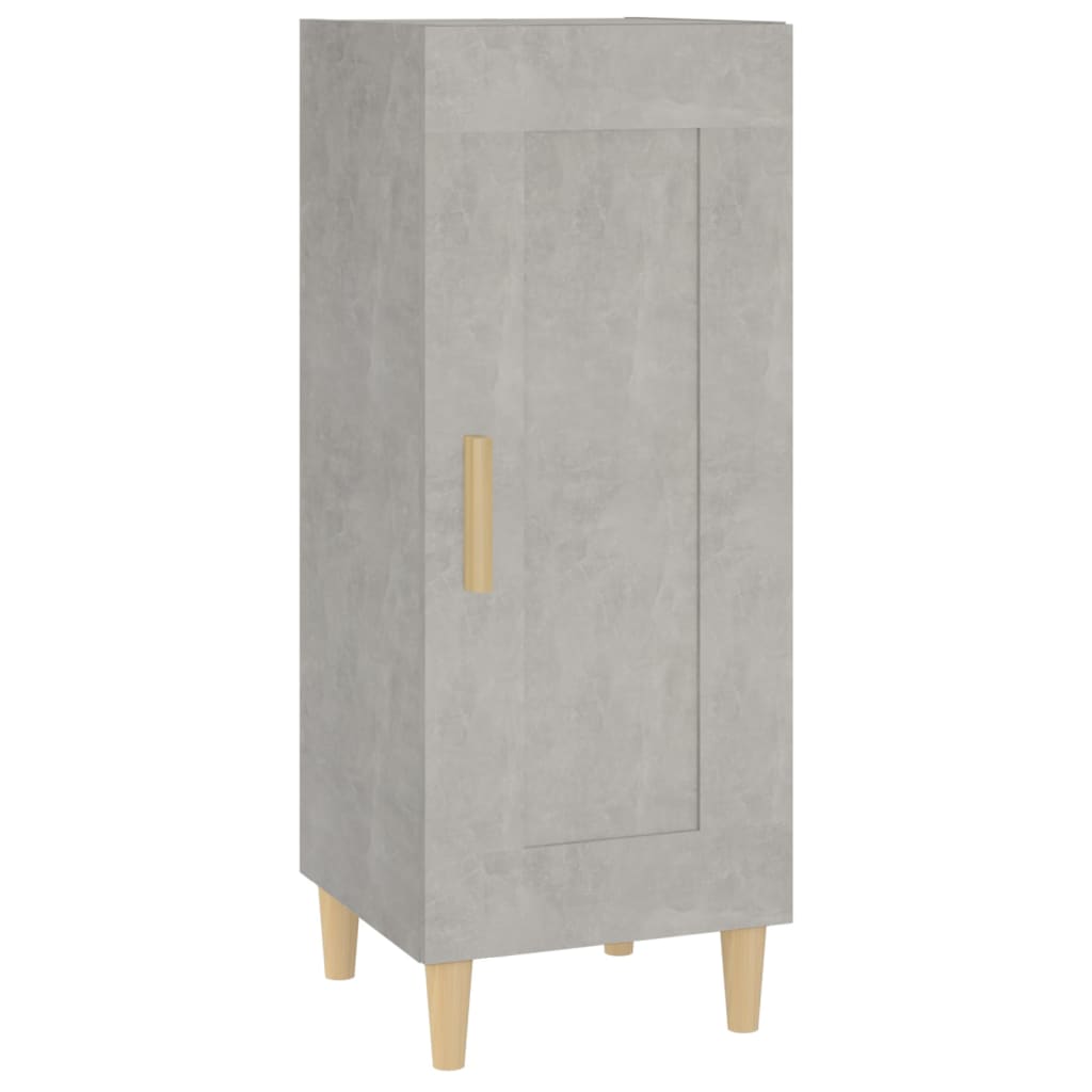 Credenza Grigio Cemento 34,5x34x90 cm in Legno Multistrato 812415