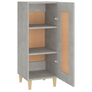 Credenza Grigio Cemento 34,5x34x90 cm in Legno Multistrato 812415