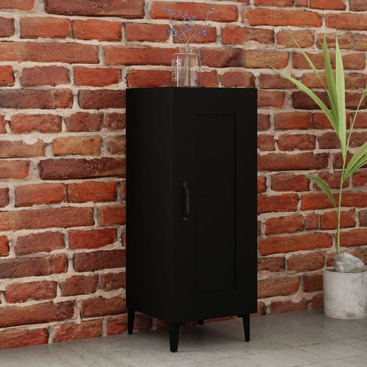 Credenza Nero 34,5x34x90 cm in Legno Multistrato cod mxl 12952