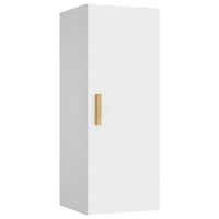 Armadietto a Muro Bianco 34,5x34x90 cm in Legno Multistrato cod mxl 33688