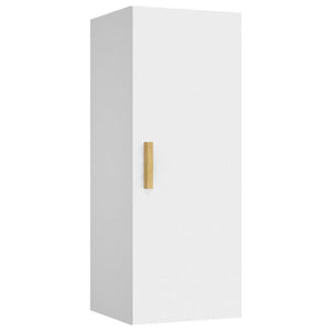 Armadietto a Muro Bianco 34,5x34x90 cm in Legno Multistrato cod mxl 33688