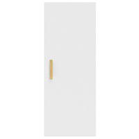 Armadietto a Muro Bianco 34,5x34x90 cm in Legno Multistrato cod mxl 33688