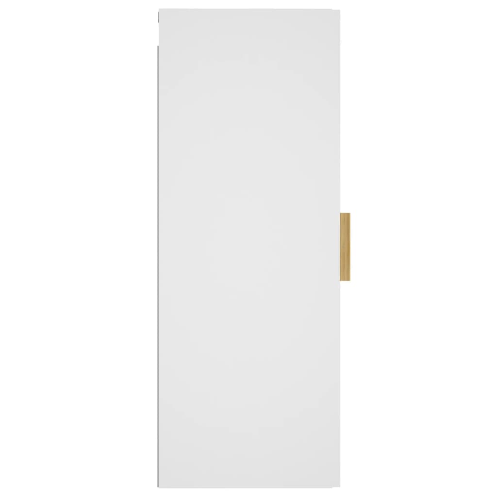 Armadietto a Muro Bianco 34,5x34x90 cm in Legno Multistrato cod mxl 33688