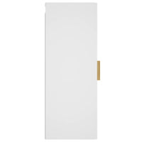 Armadietto a Muro Bianco 34,5x34x90 cm in Legno Multistrato cod mxl 33688